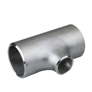 Te reductor sin soldadura DN50 114,3 x 3,6 mm / DN50 60,3 x 2,9 mm acero inoxidable 1.4571 / 316Ti