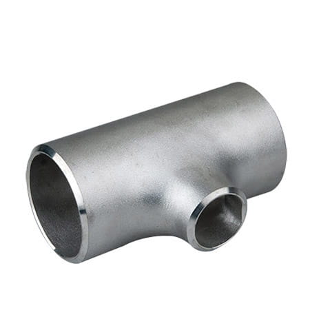 Te reductor sin soldadura DN100 114,3 x 3,6 mm / DN50 60,3 x 2,9 mm de acero inoxidable 1.4571 / 316Ti