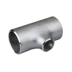 Te reductor sin soldadura DN100 168,3 x 4,5 mm / DN100 114,3 x 3,6 mm acero inoxidable 1.4571 / 316Ti