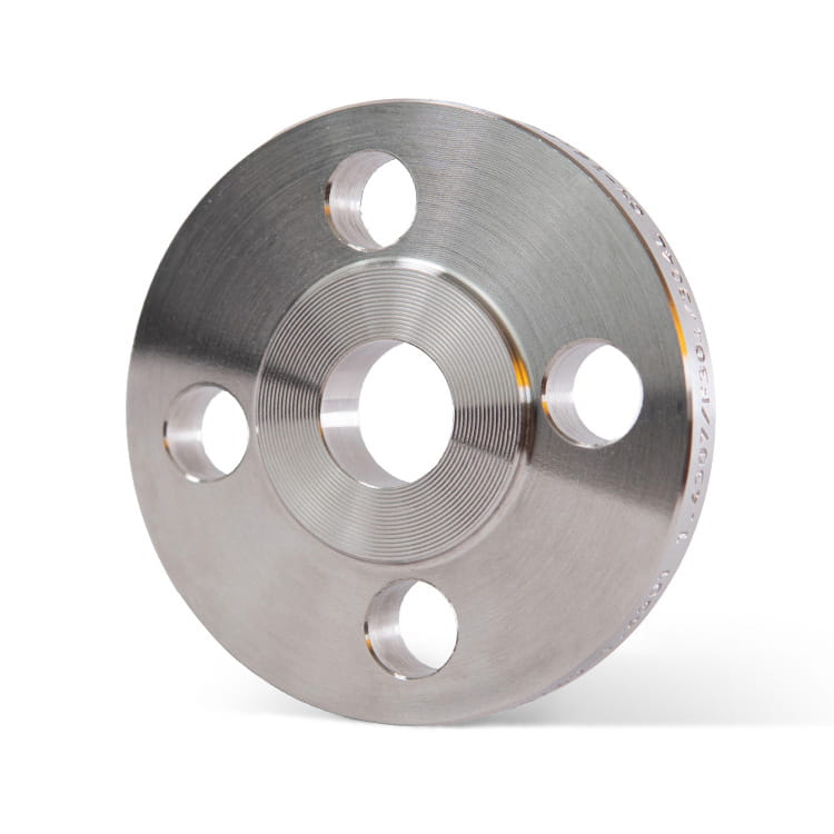 Brida forjada plana DN15 21,3 mm PN10/16/25/40 (EN1092-1/01A) de acero inoxidable 1.4541 / 321