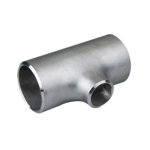 Te reductor sin soldadura DN125 139,7 x 6,3 mm / DN100 114,3 x 6,3 mm de acero inoxidable 1.4301 / 1.4307 / 304 / 304L